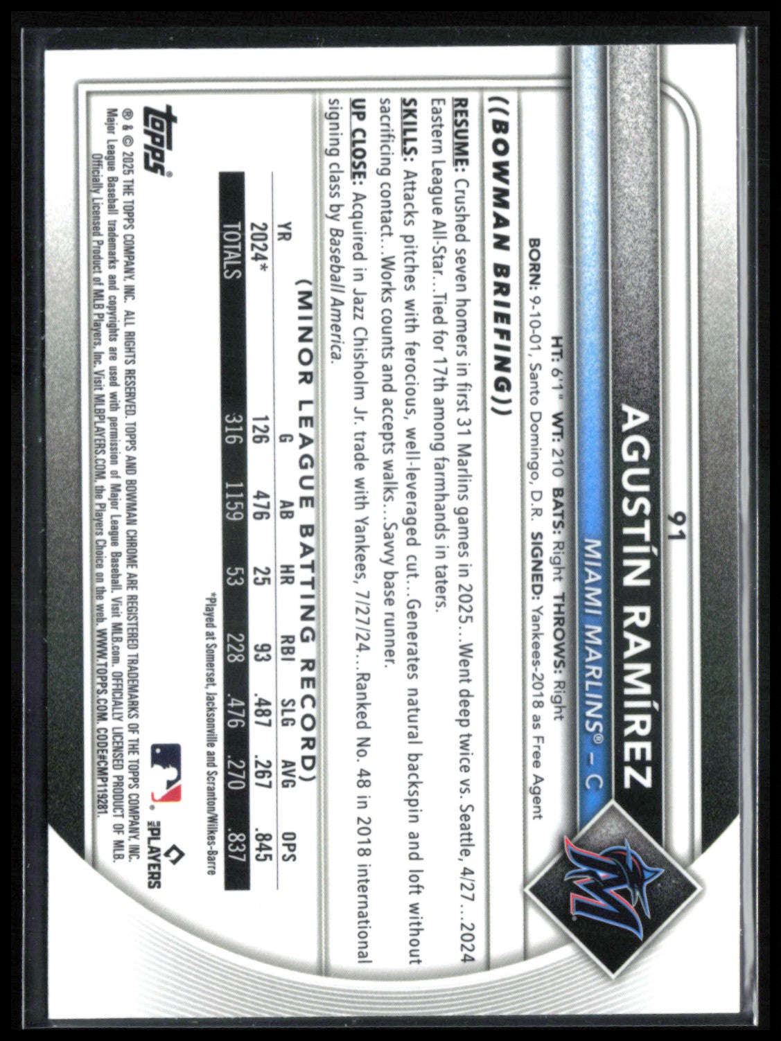 Agustin Ramirez RC Red Rookie Logo
