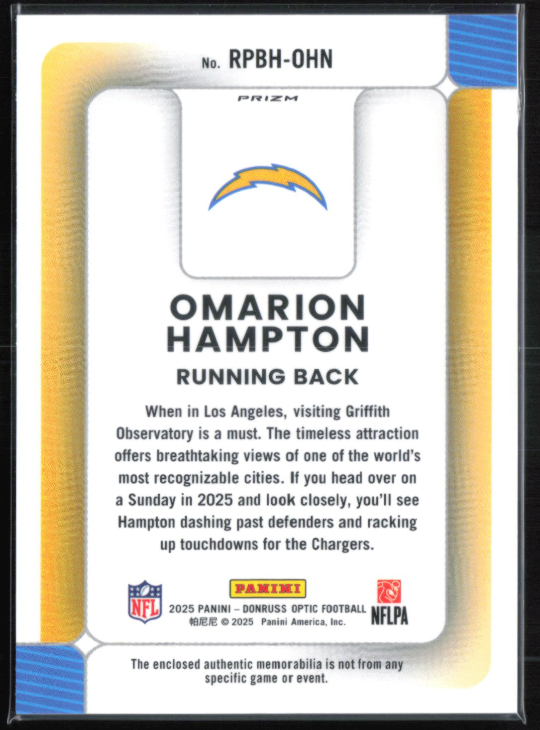 Omarion Hampton RC Blue Hyper Mem