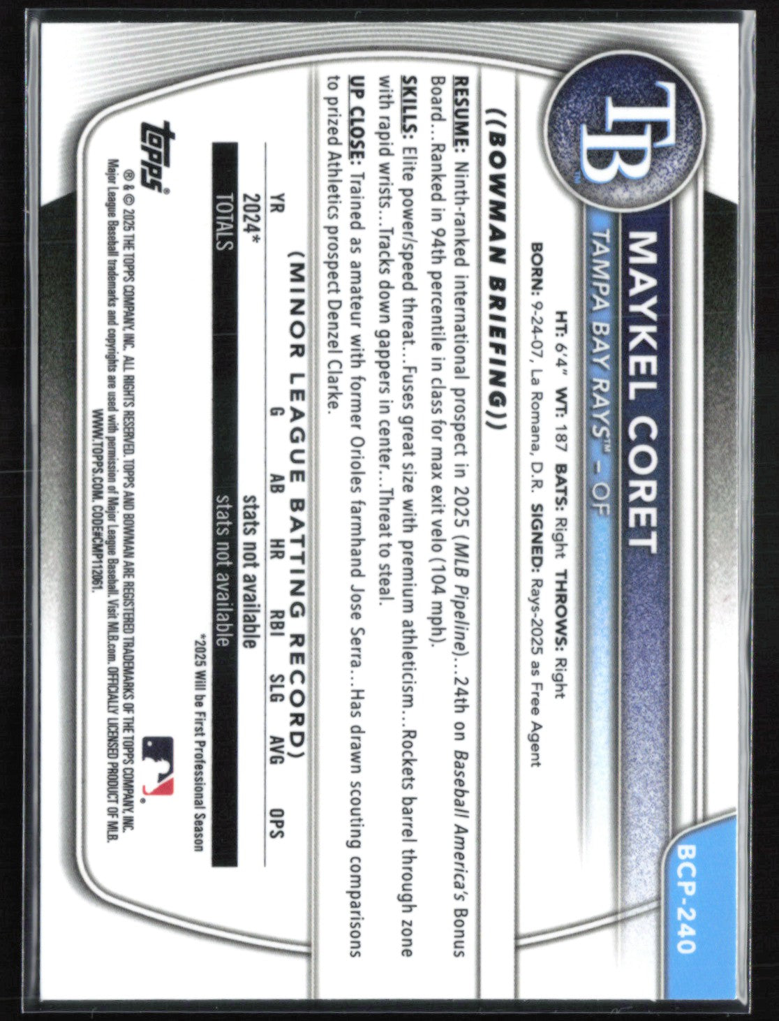 Maykel Coret 1st Bowman