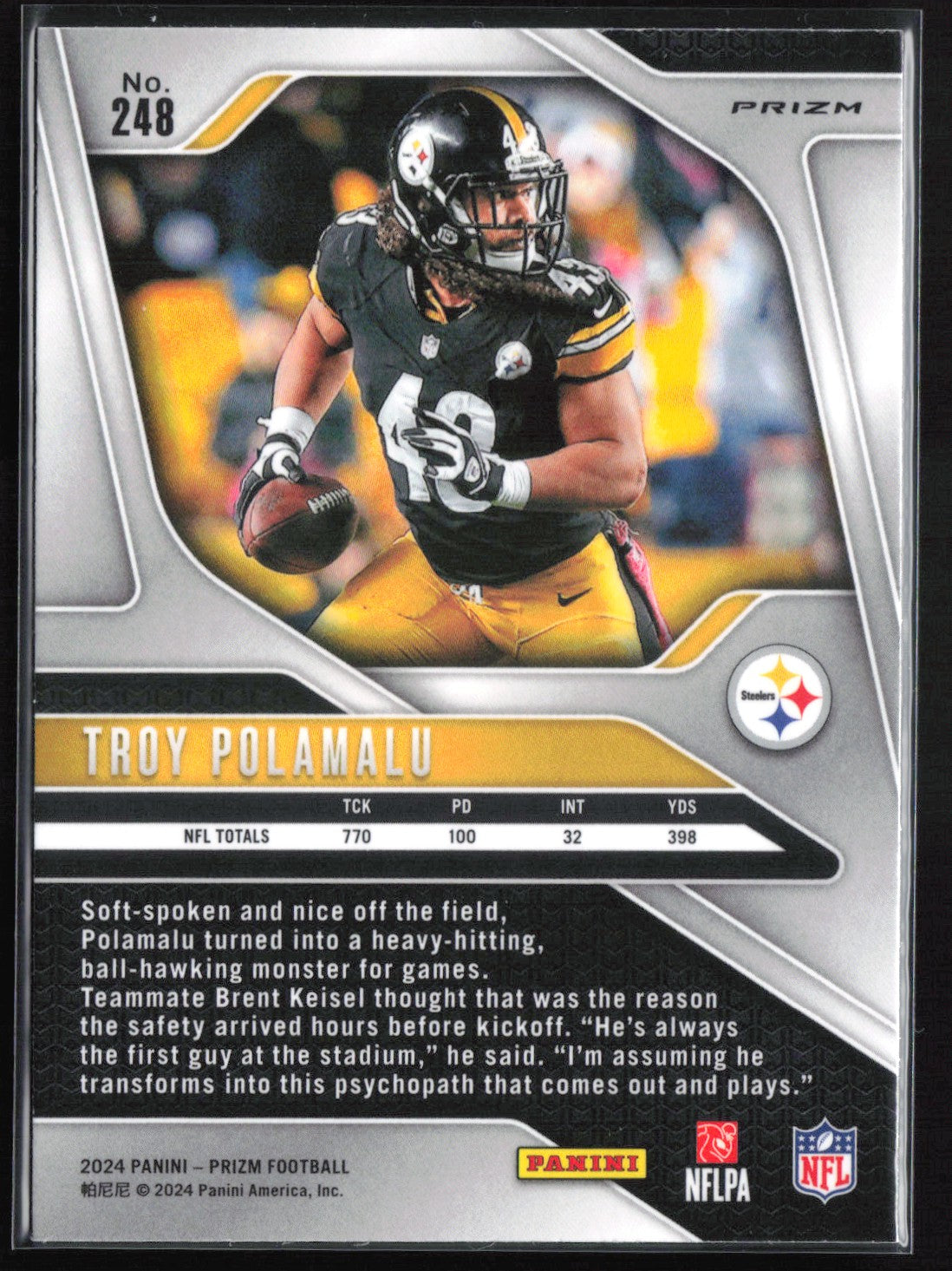 Troy Polamalu Orange Disco