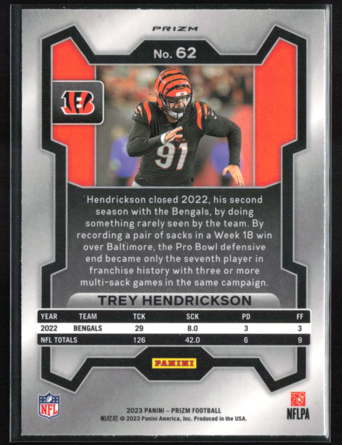 Trey Hendrickson Orange Disco