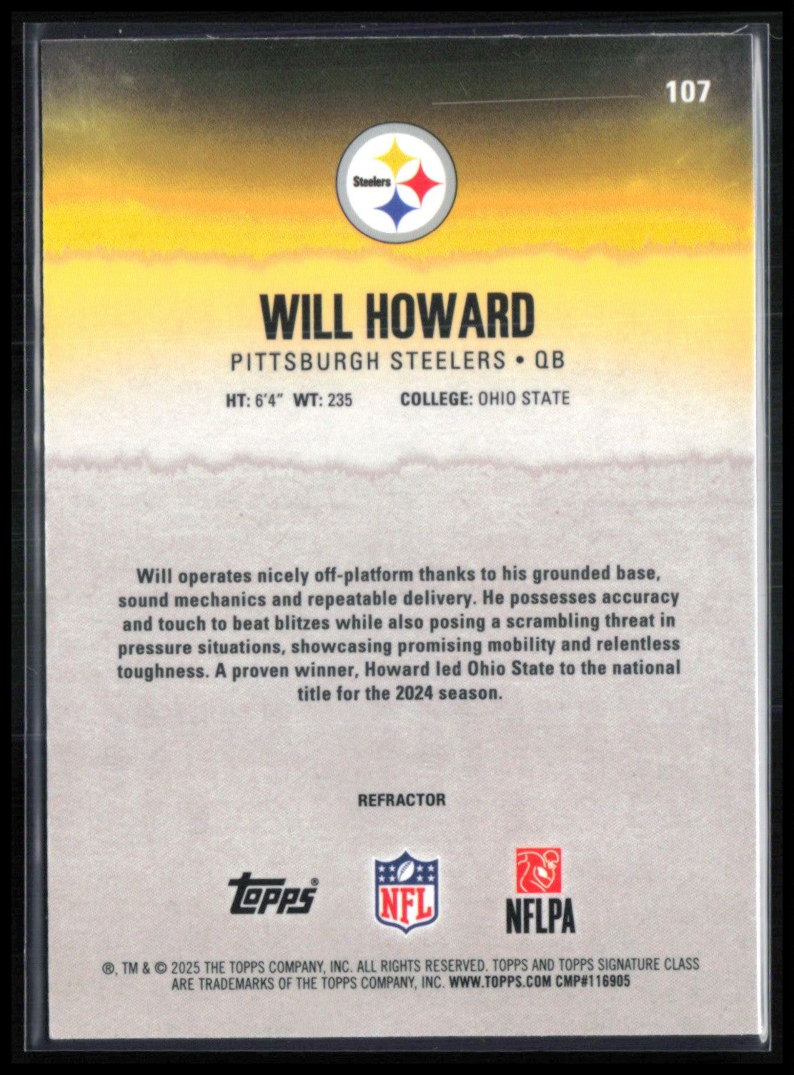 Will Howard RC Refractor