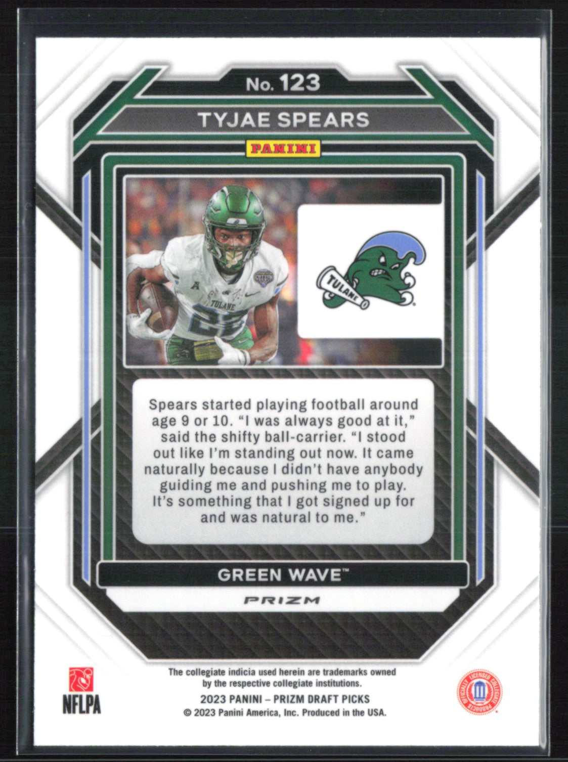 Tyjae Spears RC Purple Wave