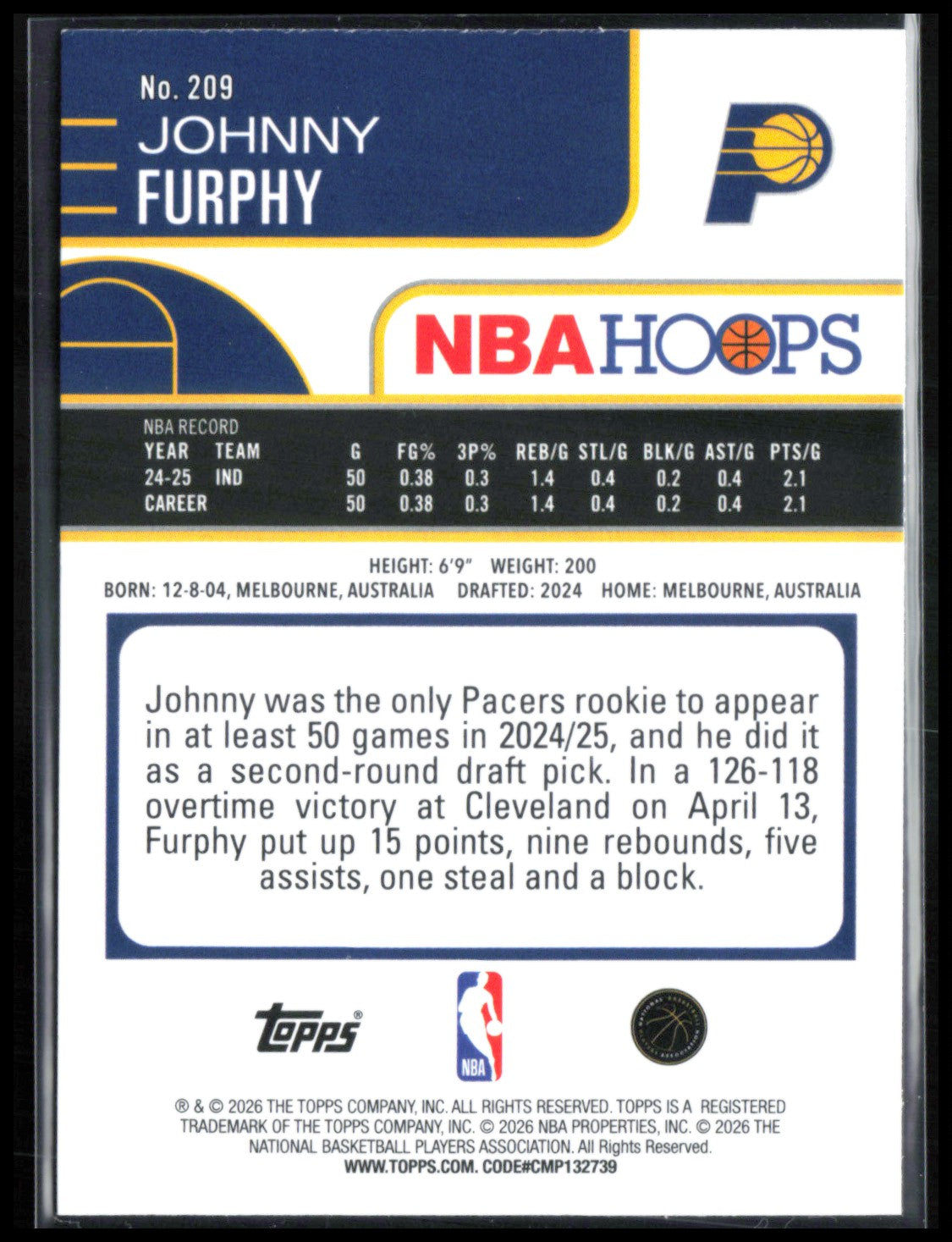 Johnny Furphy Green Yellow /249