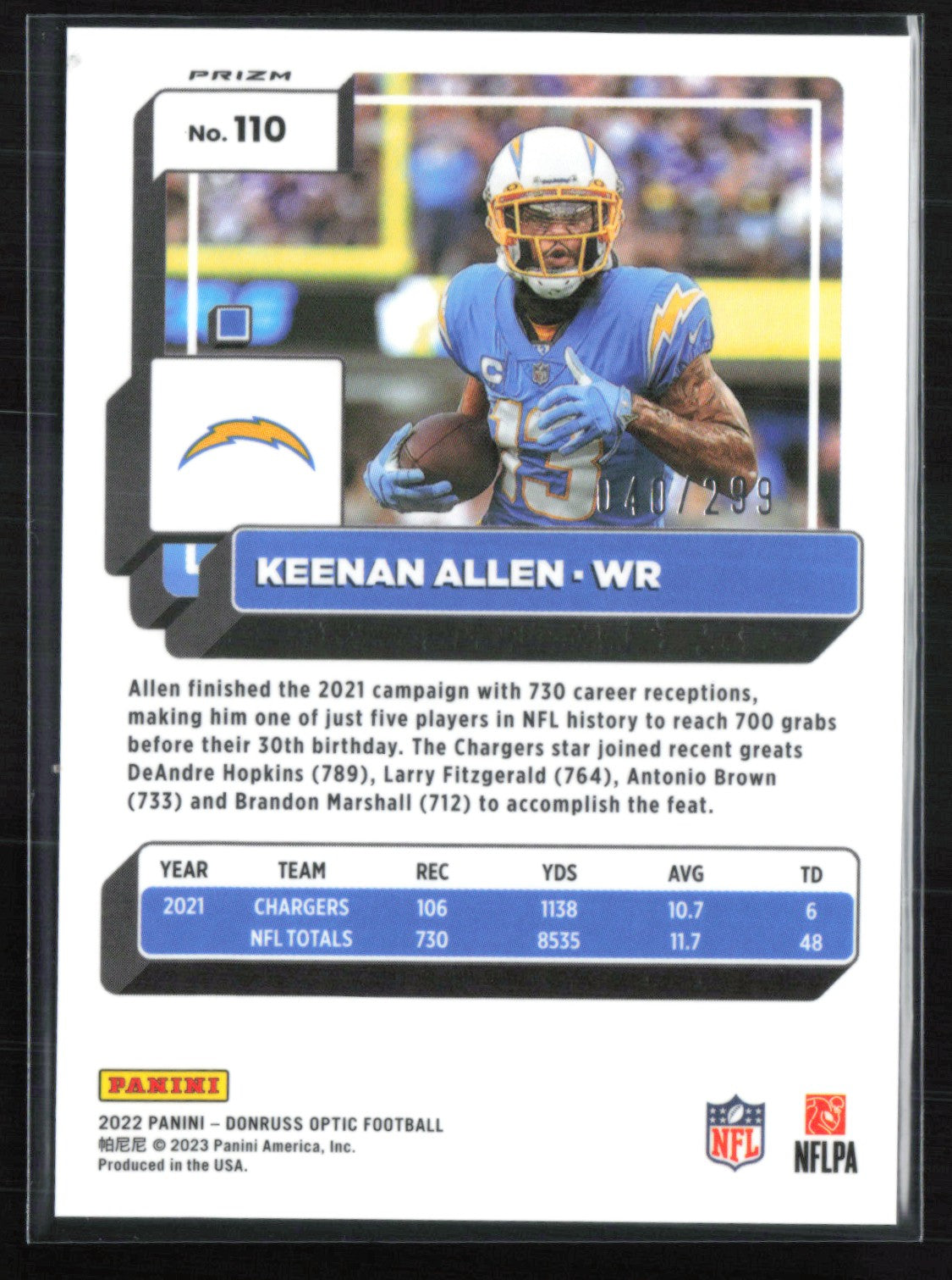 Keenan Allen Light Blue /299