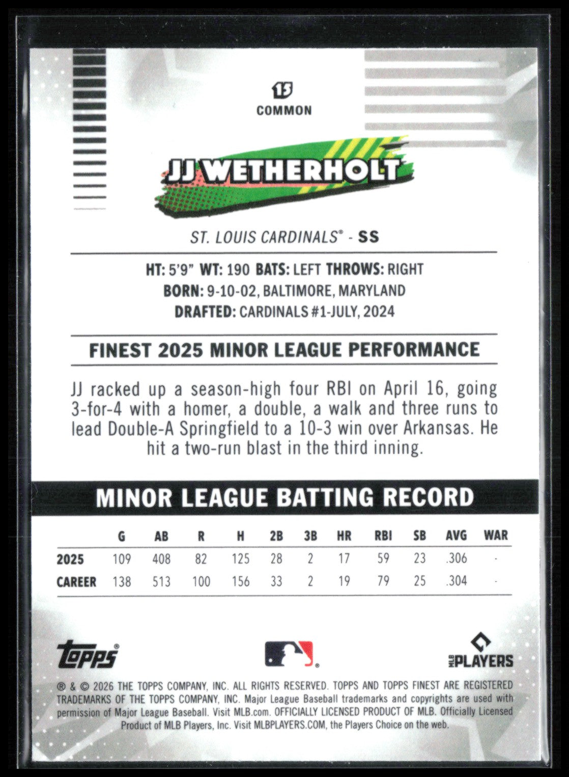 JJ Wetherholt RC