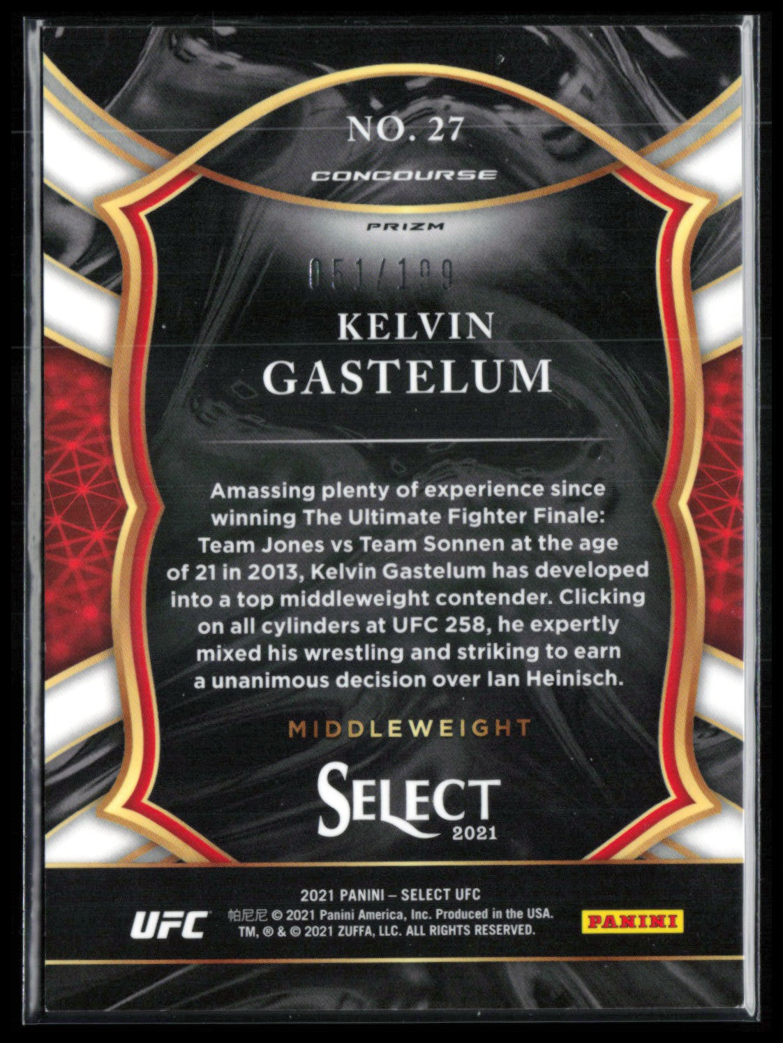Kelvin Gastelum Red /199