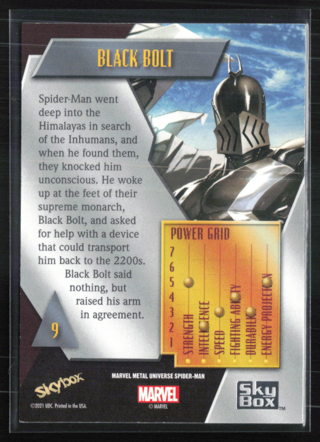 Black Bolt 2021 Marvel Metal Universe