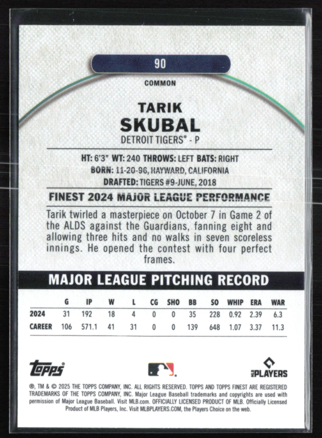 Tarik Skubal X-Fractor Common