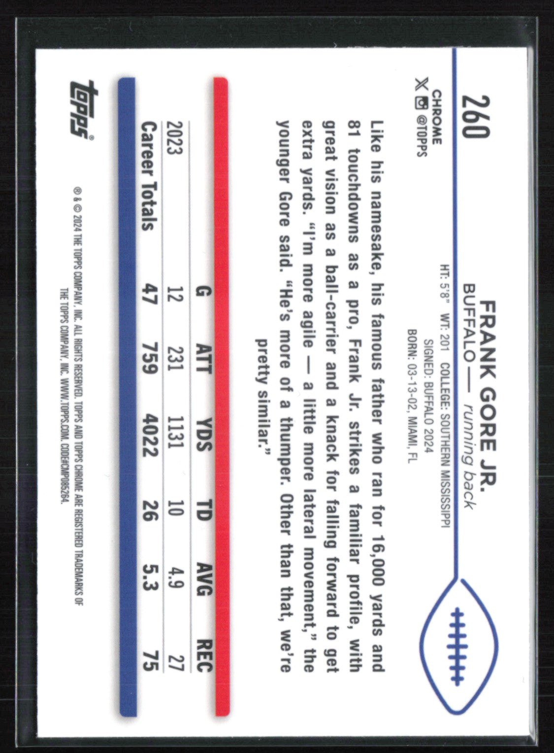 Frank Gore Jr. RC
