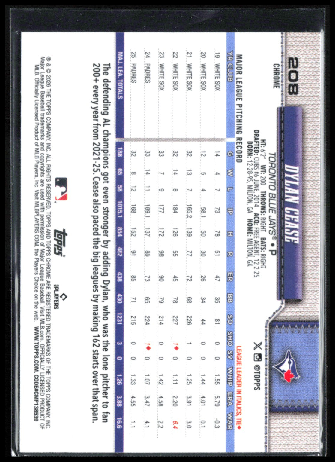 Dylan Cease Prism Refractor