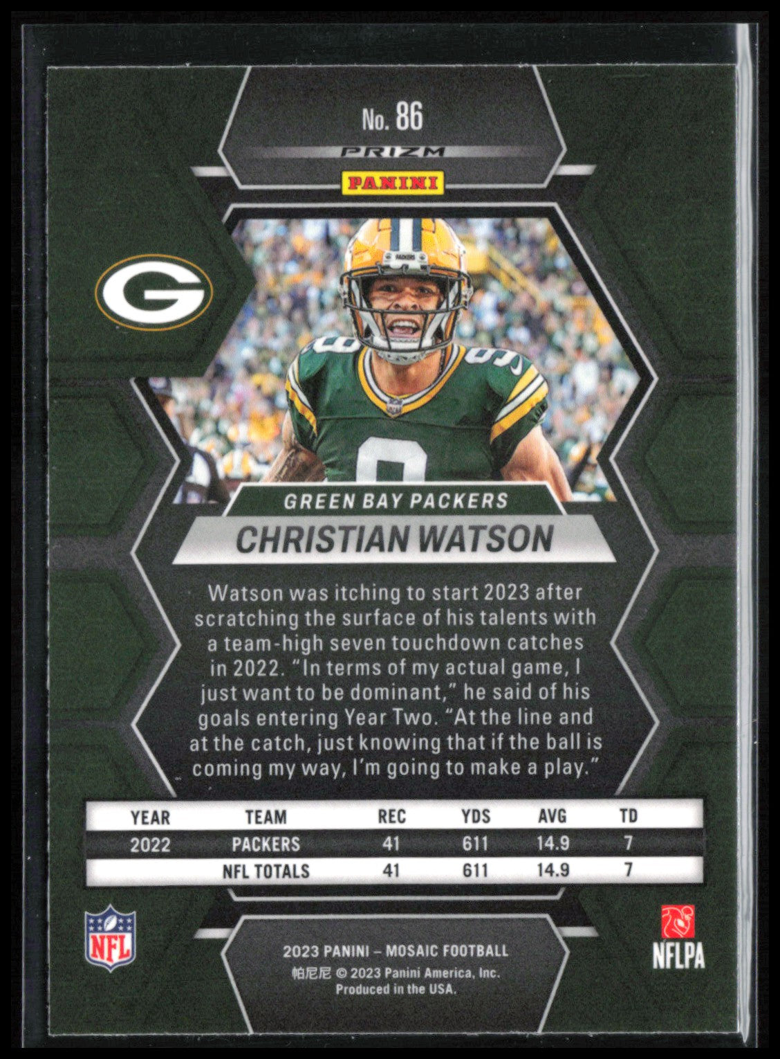 Christian Watson Red Sparkle SP