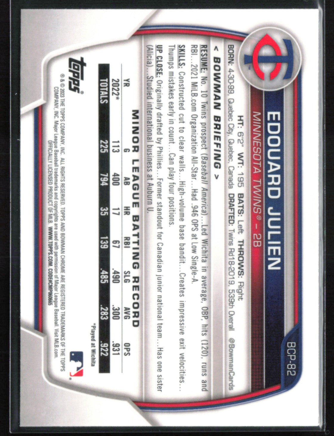 Edouard Julien 1st Bowman