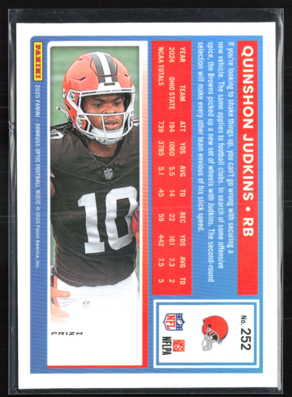 Quinshon Judkins RC Purple Shock