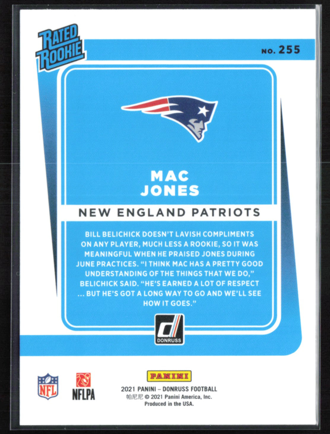 Mac Jones RC Rated Rookie