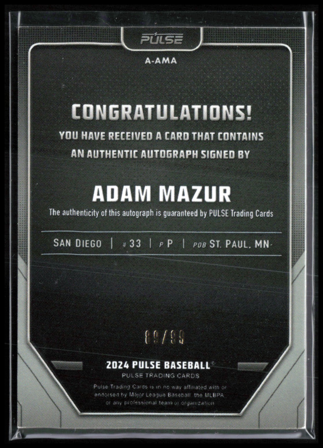 Adam Mazur Auto /99