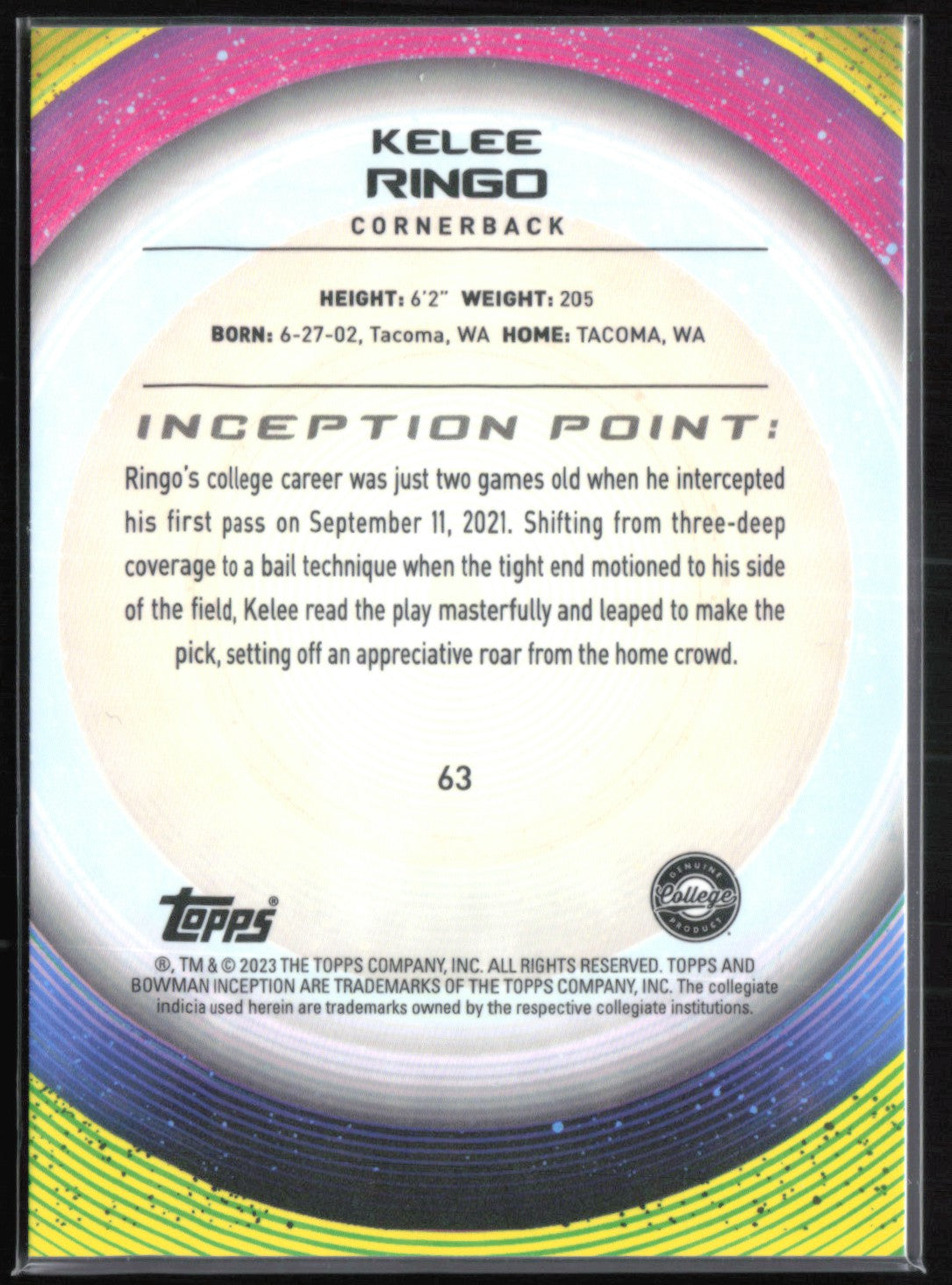 Kelee Ringo /199 Inception Point