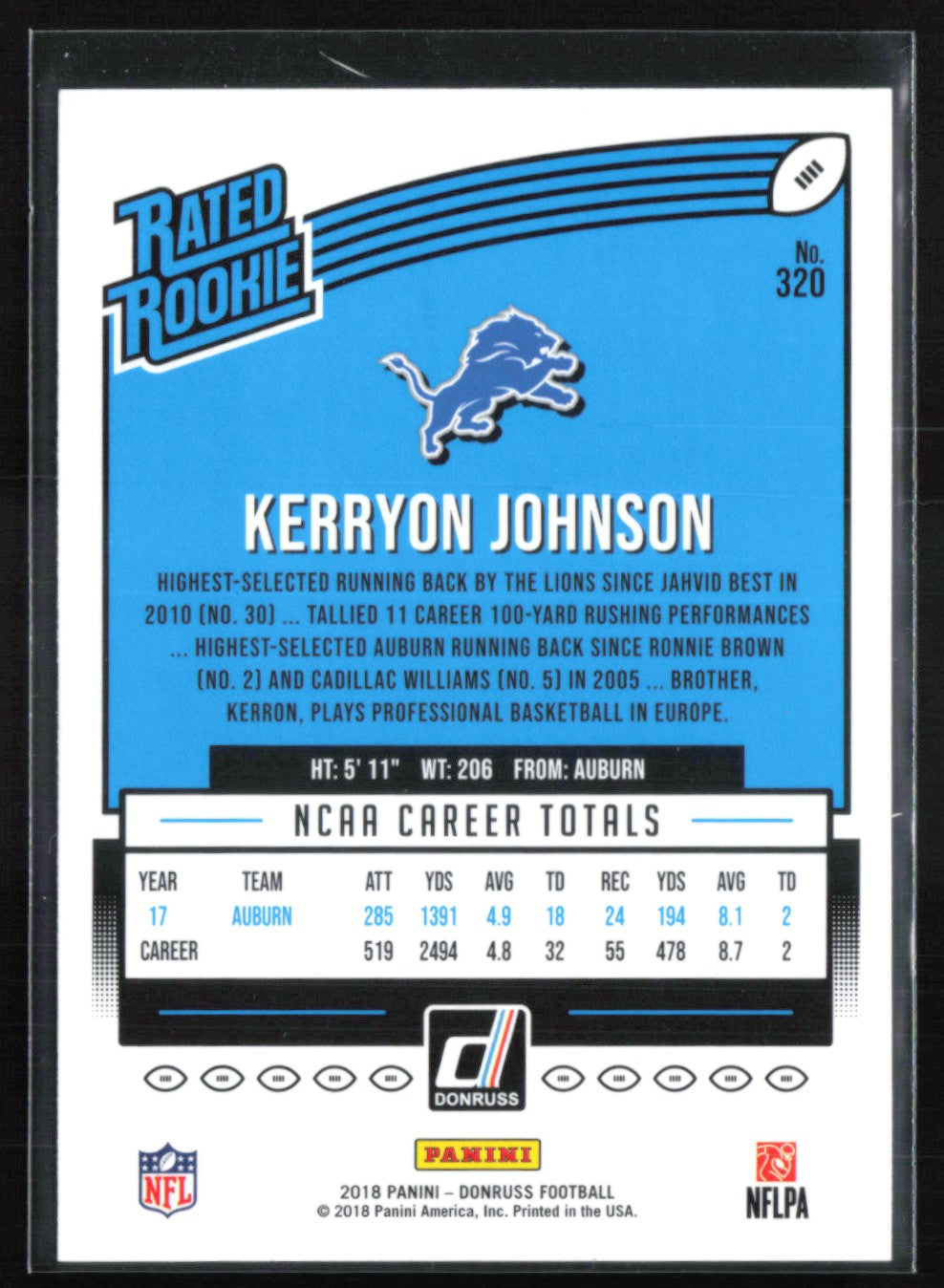Kerryon Johnson RC