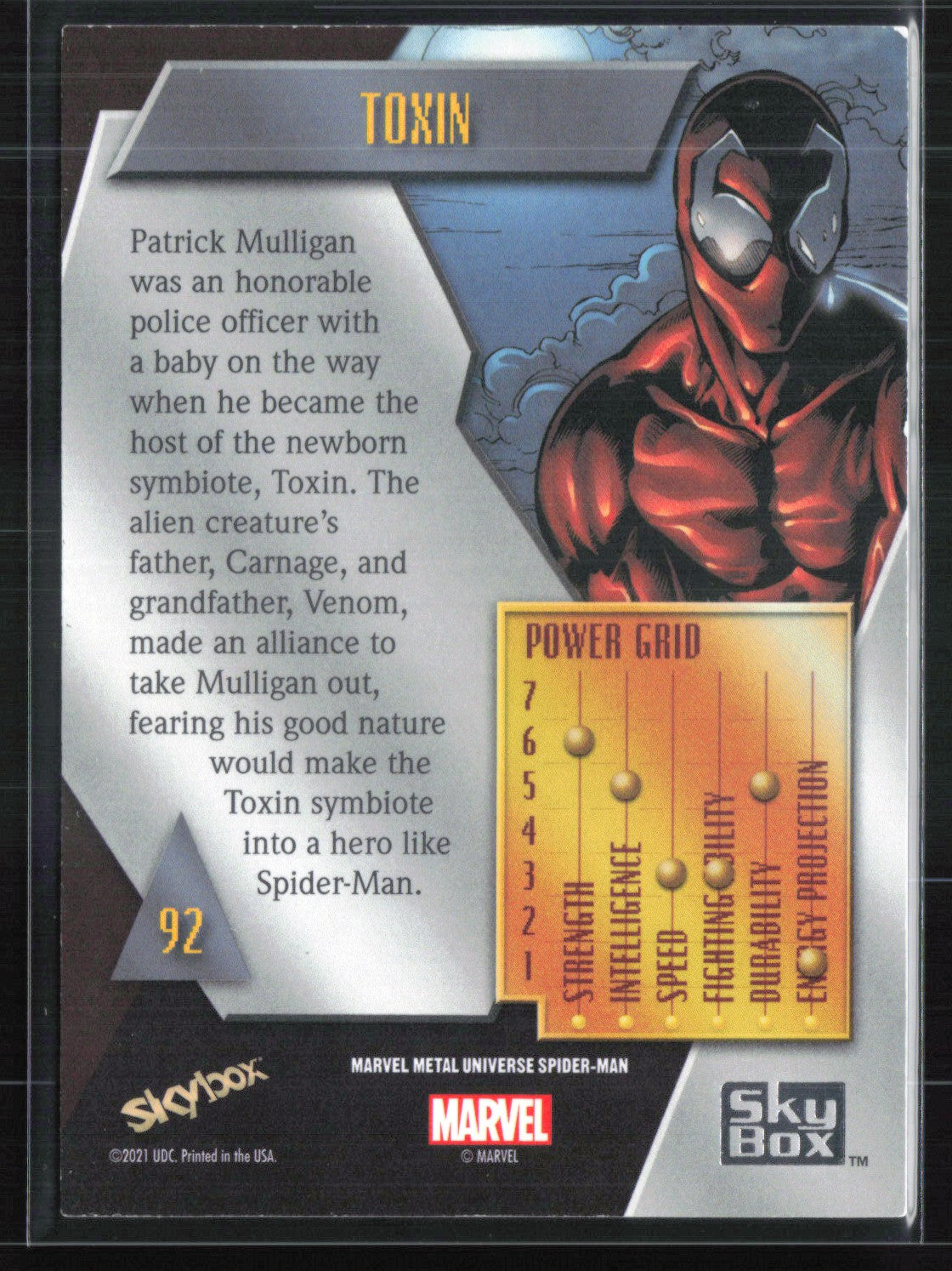 Toxin 2021 Marvel Metal Universe