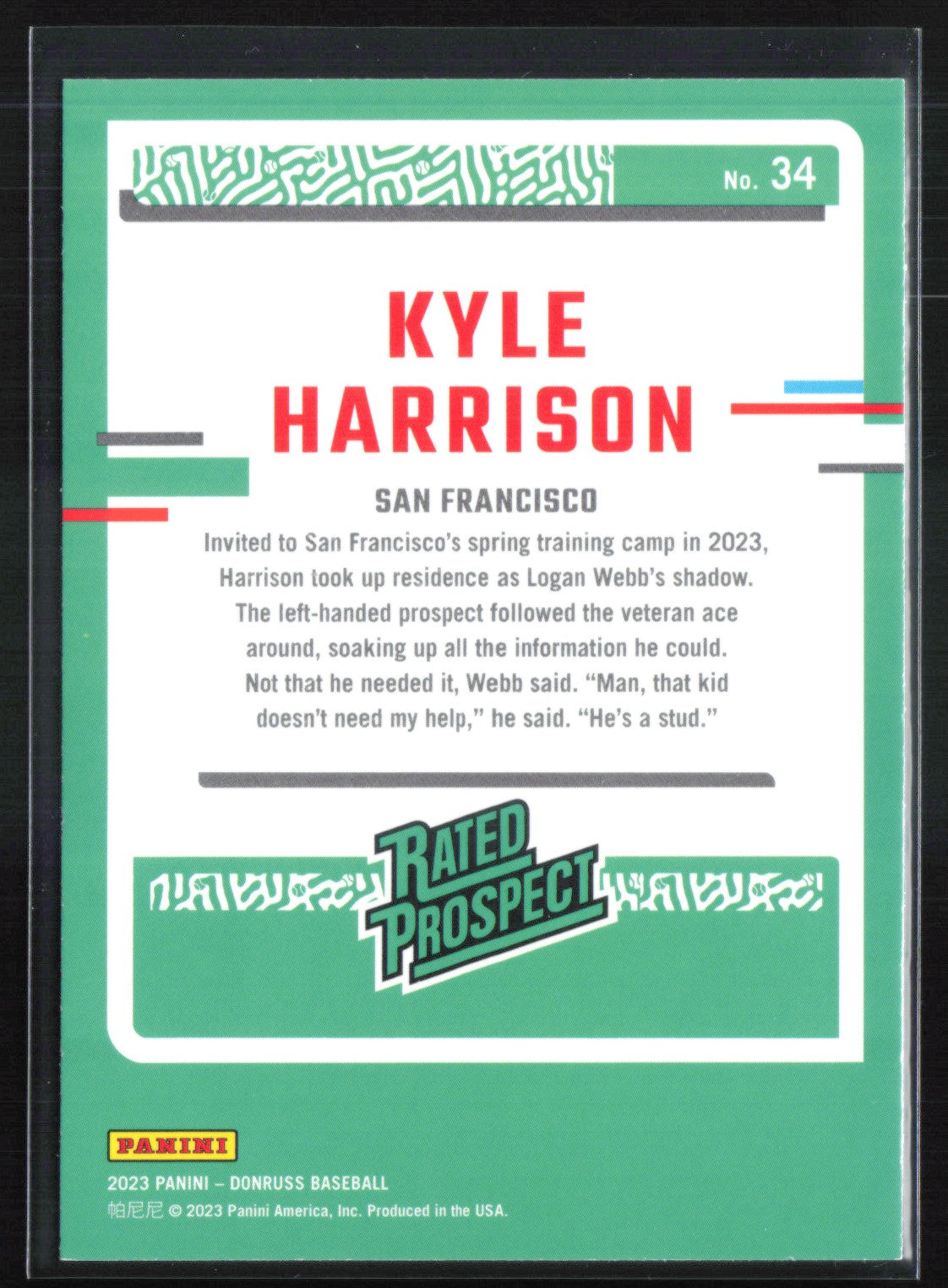 Kyle Harrison Prospect Orange