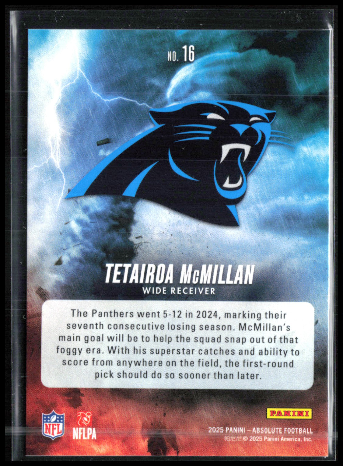 Tetairoa McMillan RC By Storm