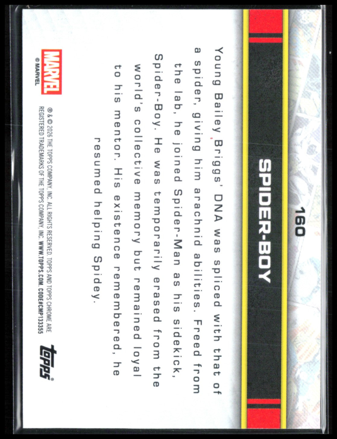 Spider-Boy 2026 Marvel Topps Chrome