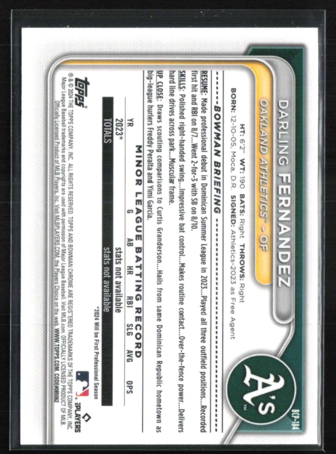 Darling Fernandez 1st Bowman