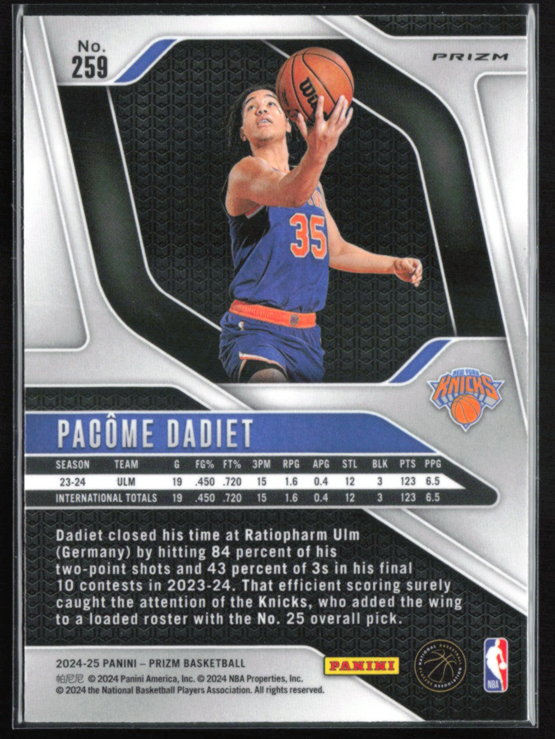 Pacome Dadiet RC Green Prizm