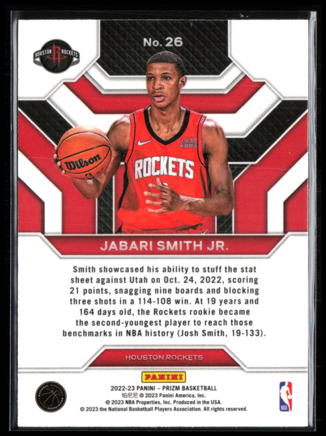 Jabari Smith Jr. RC