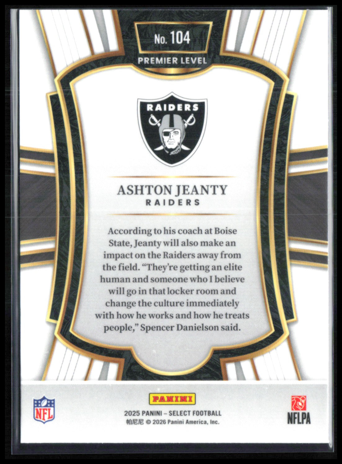 Ashton Jeanty RC