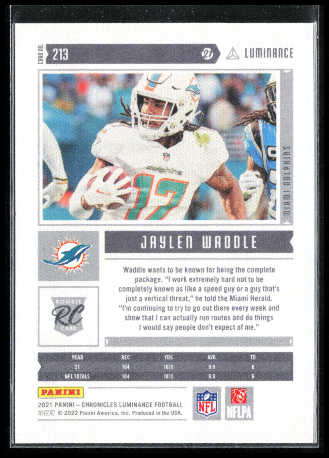Jaylen Waddle RC