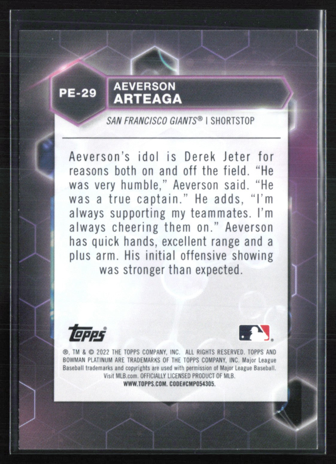 Aeverson Arteaga Prospect
