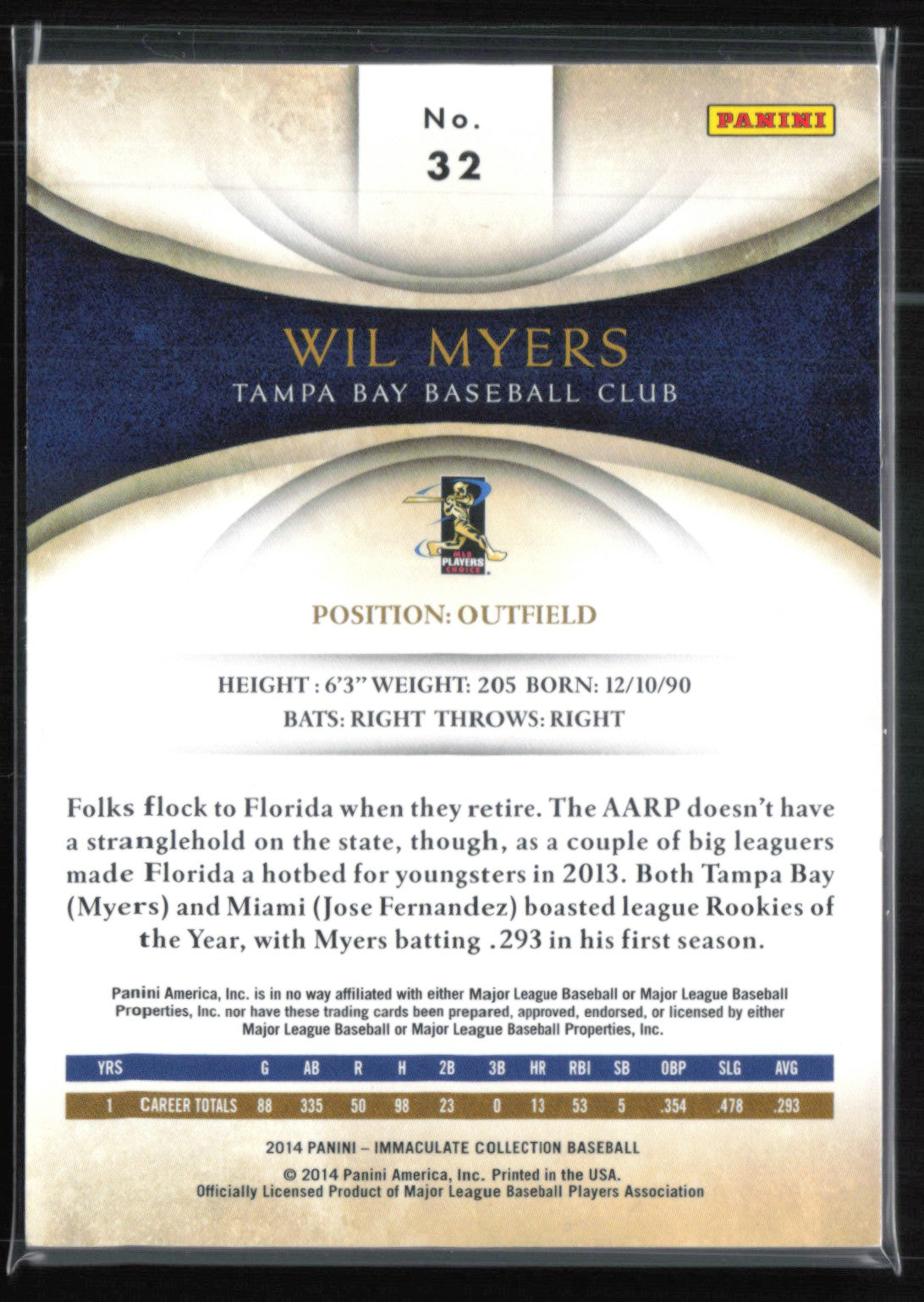 Wil Myers /99 2014 Immaculate