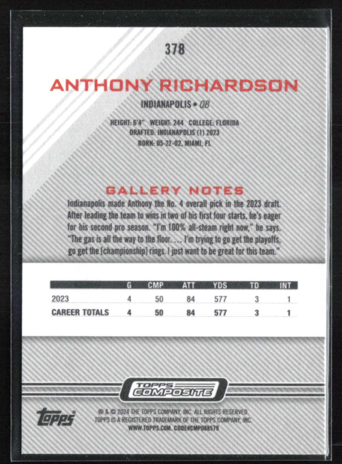 Anthony Richardson RC