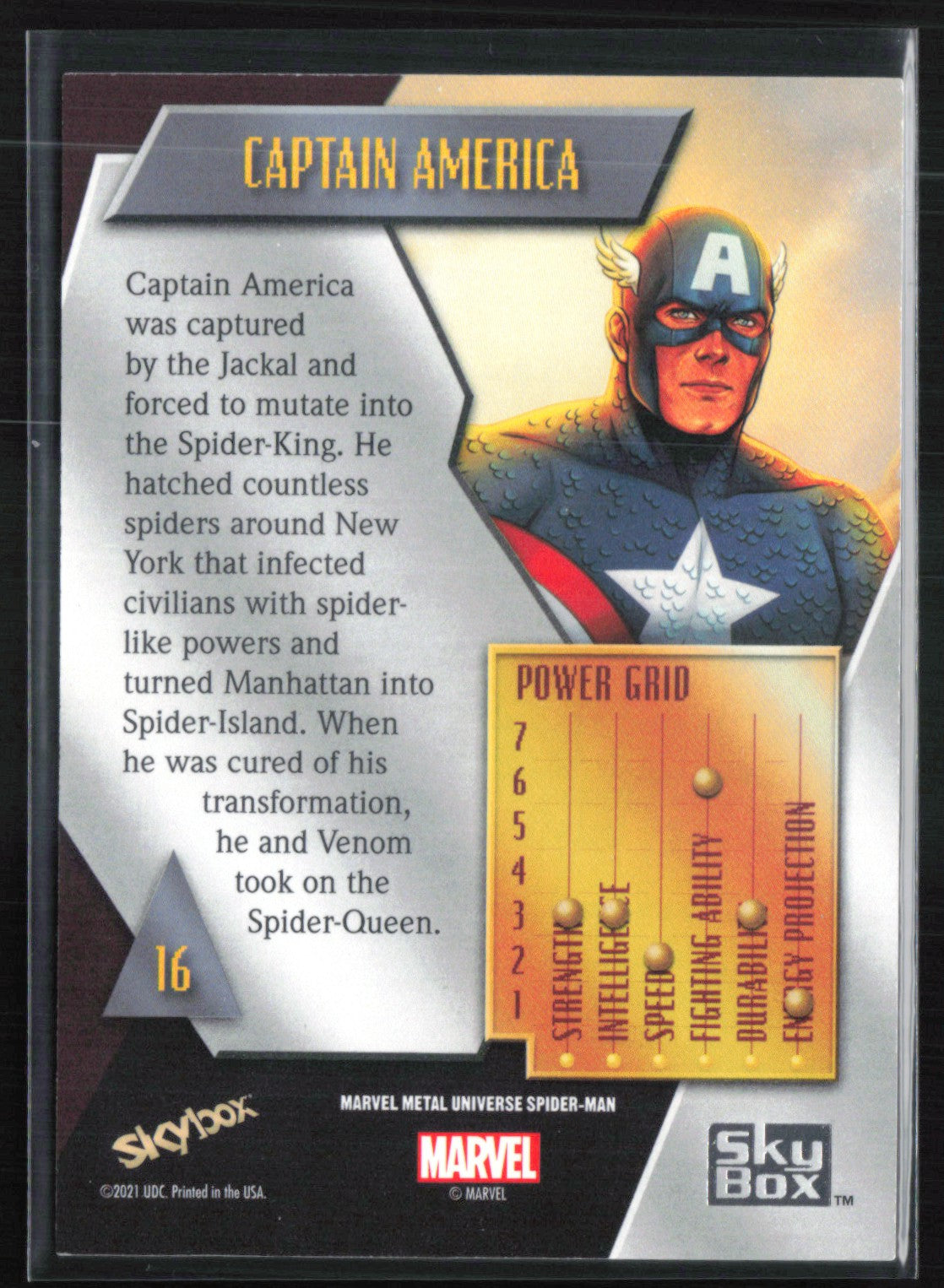 Captain America 2021 Marvel Metal Universe