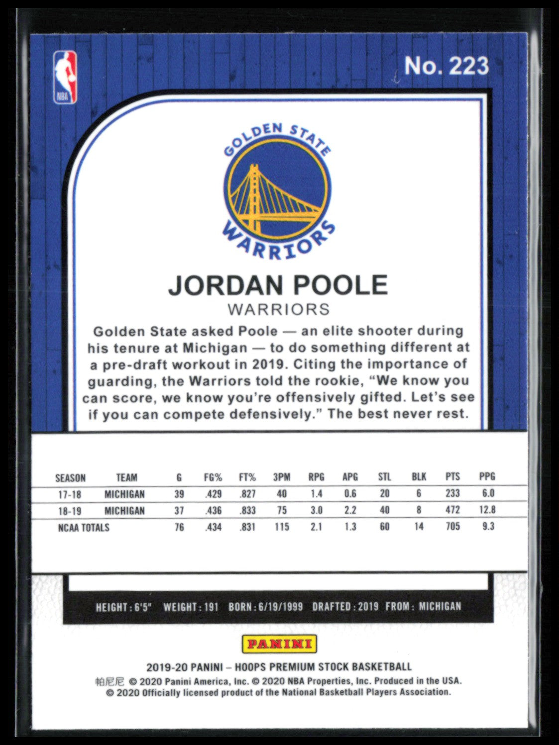 Jordan Poole RC