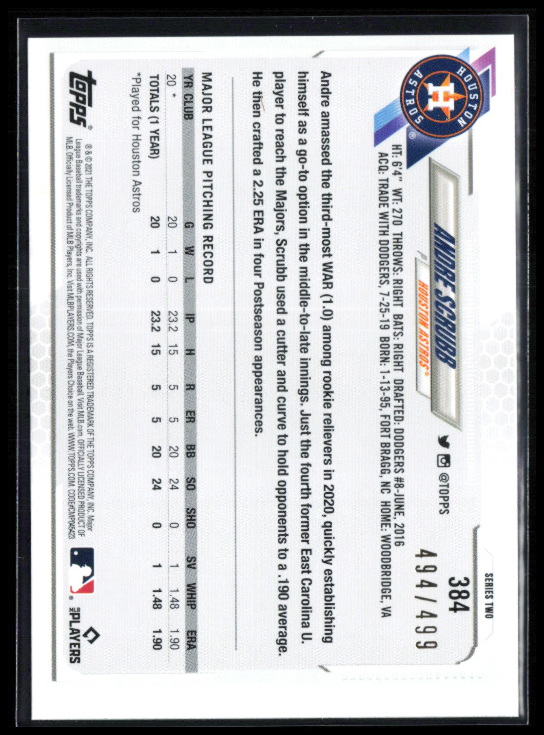 Andre Scrubb RC Green Foil /499