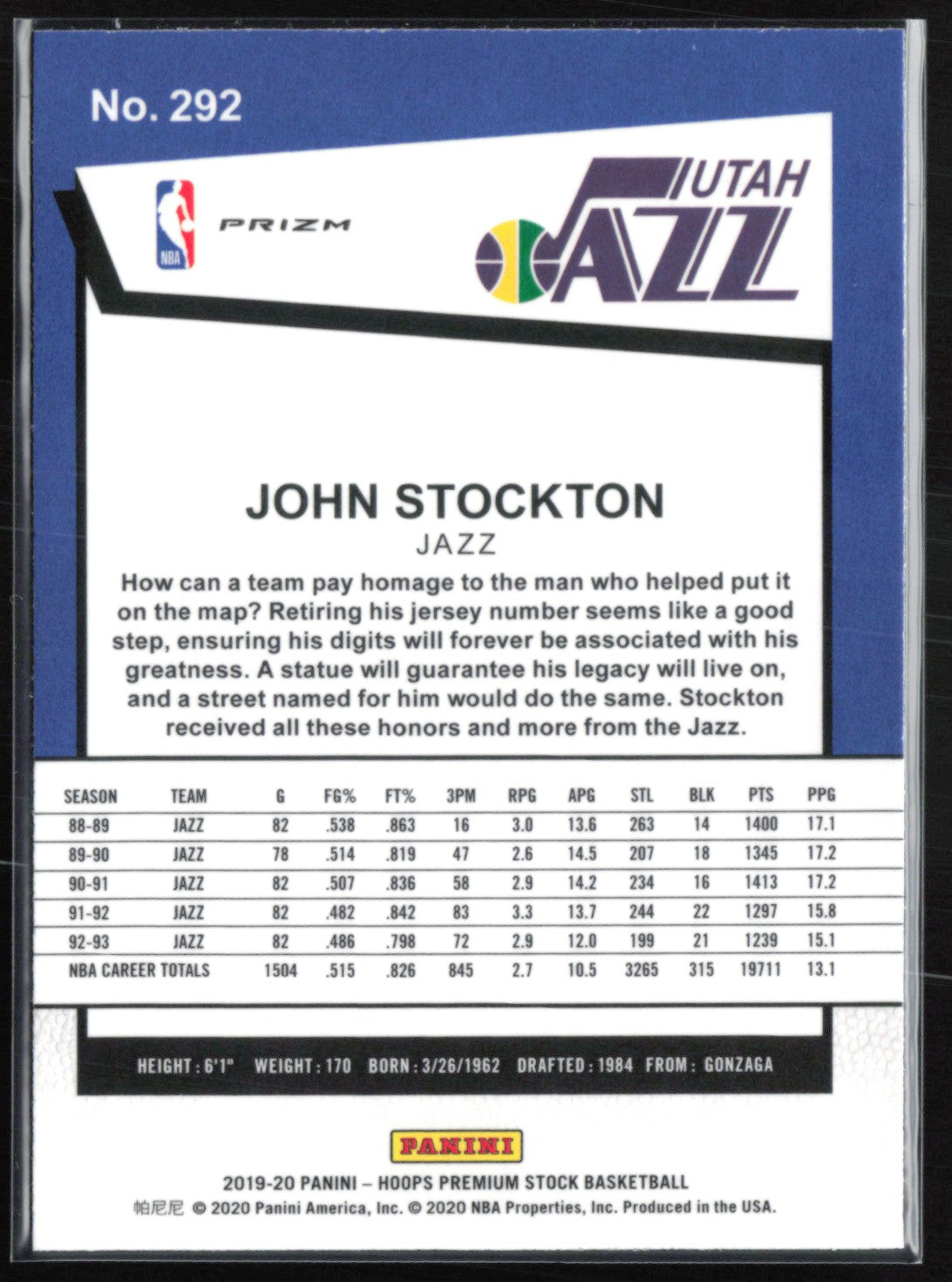John Stockton Tribute Mojo