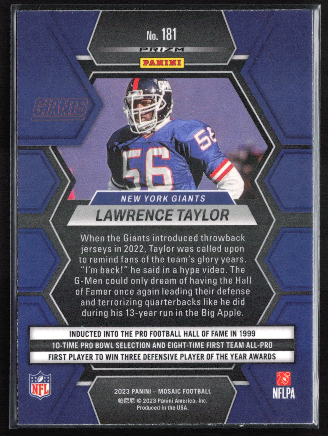 Lawrence Taylor Holo