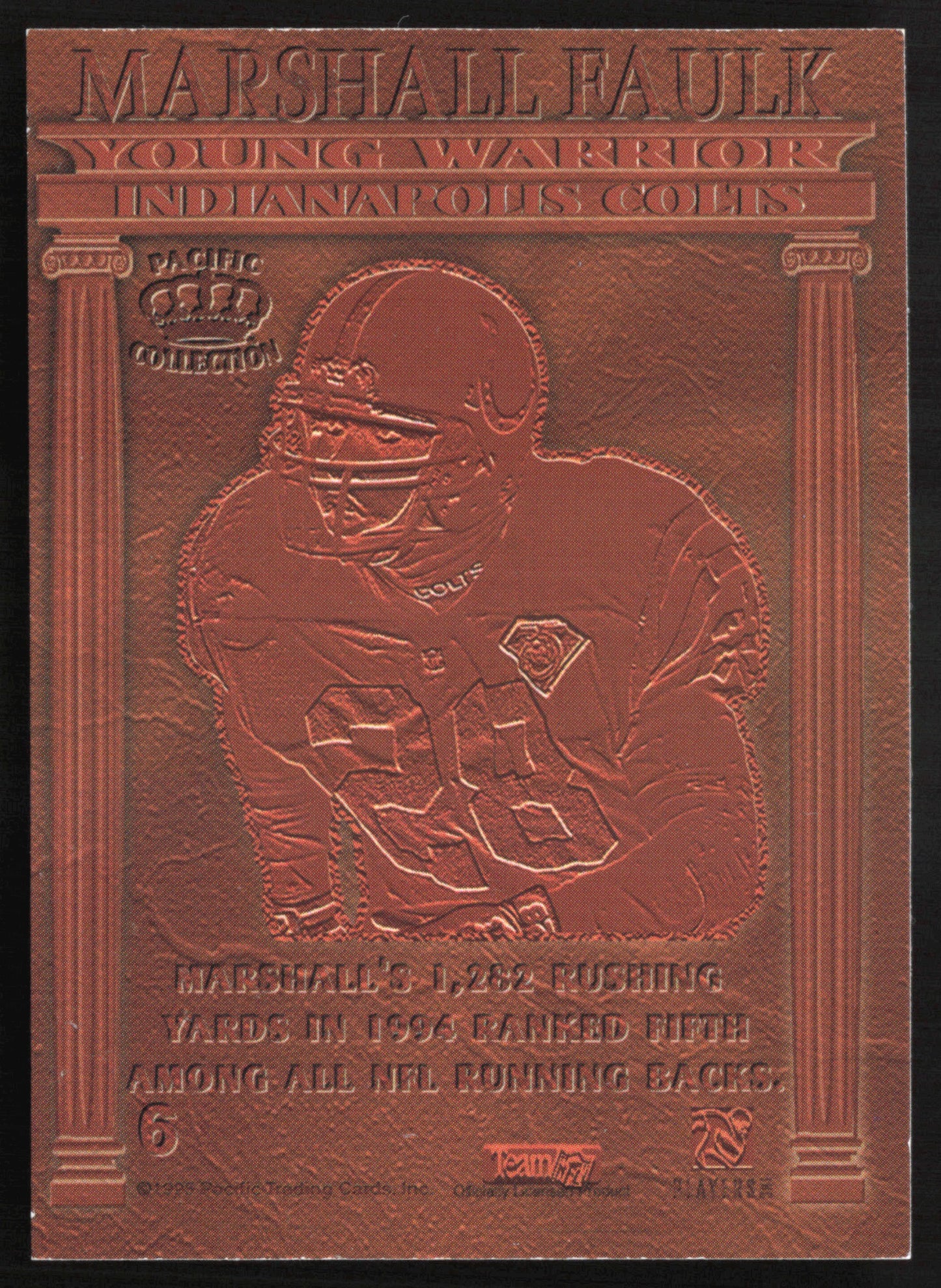 Marshall Faulk Pacific Collection Insert