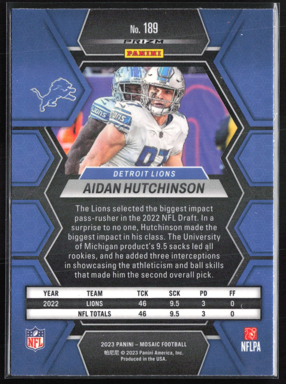 Aidan Hutchinson Mosaic Prizm