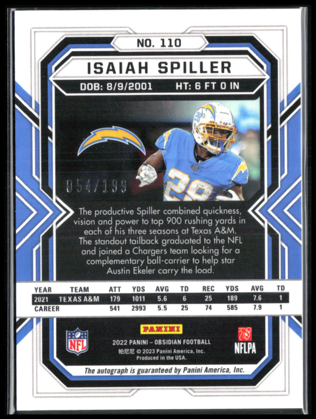 Isaiah Spiller RC Auto /199
