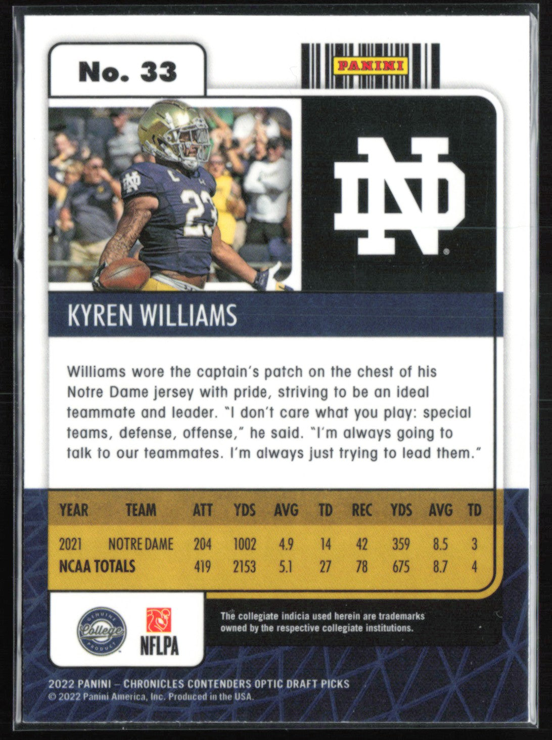 Kyren Williams RC