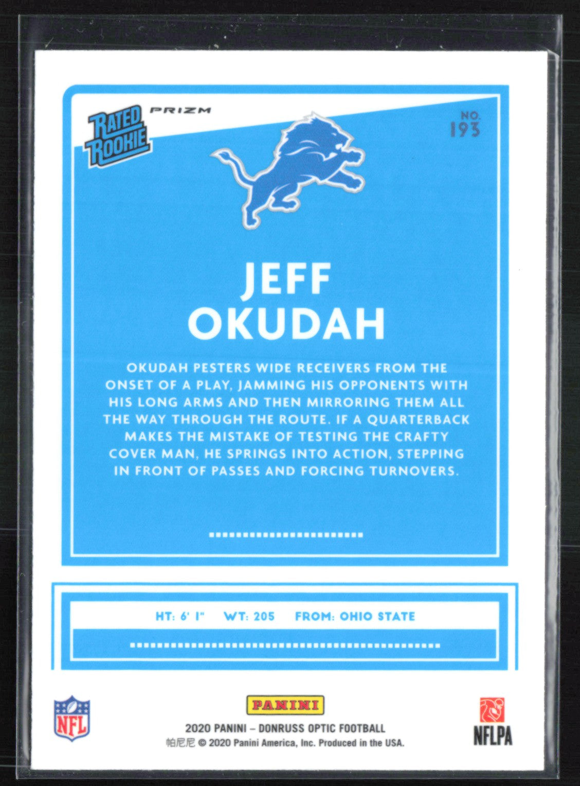Jeff Okudah RC Holo