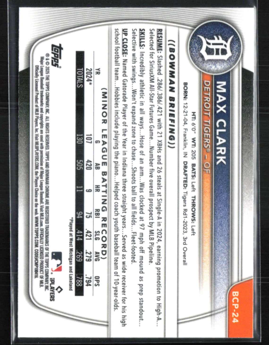 Max Clark Prospects