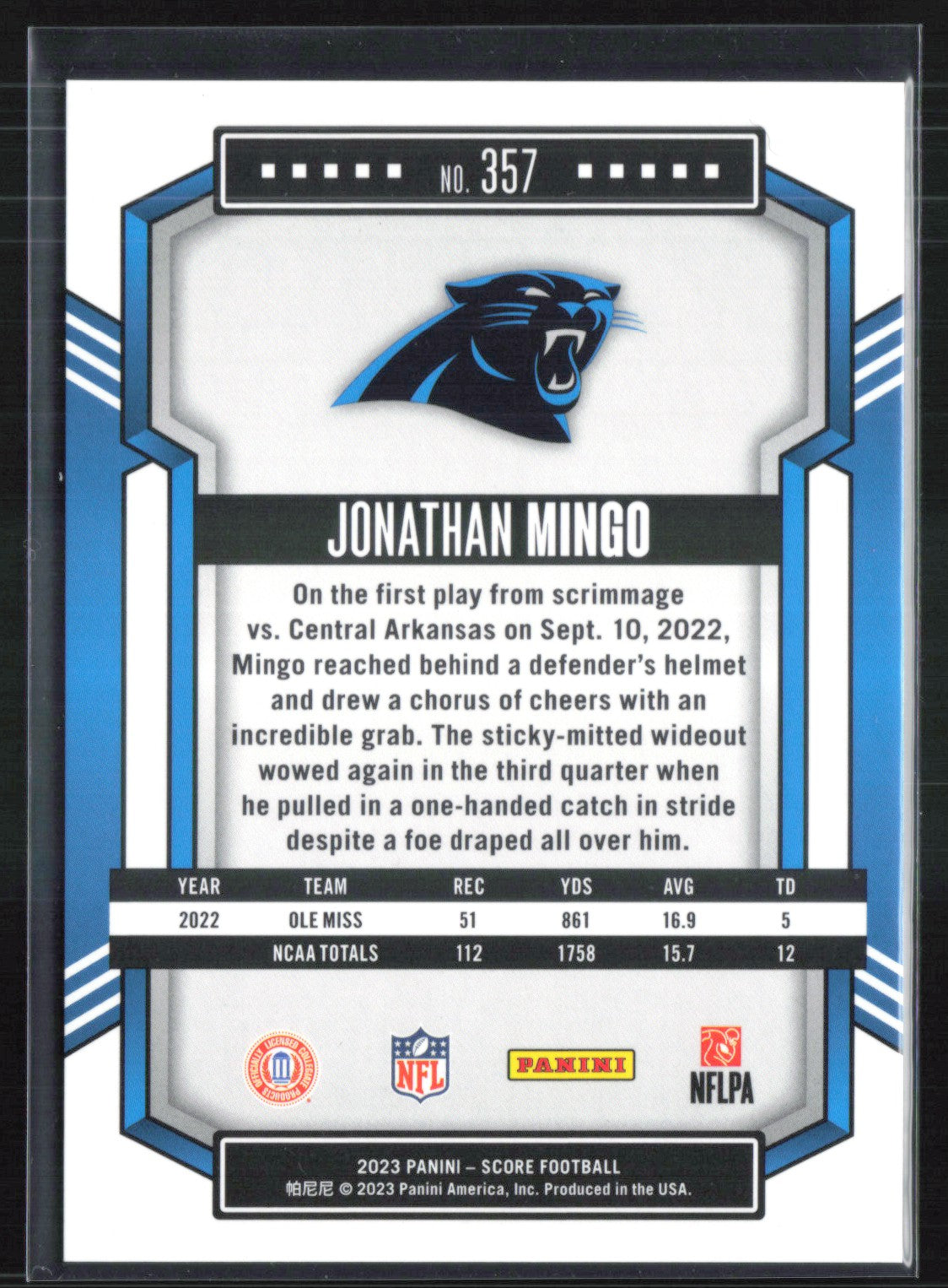 Jonathan Mingo RC Gold /210