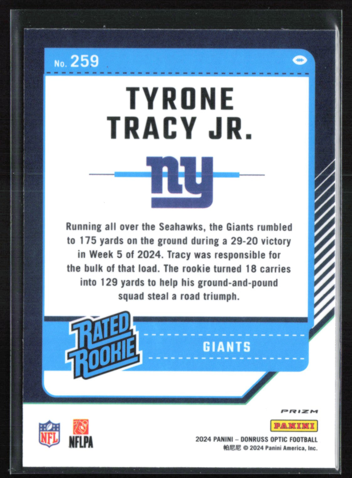 Tyrone Tracy Jr. RC Purple Shock