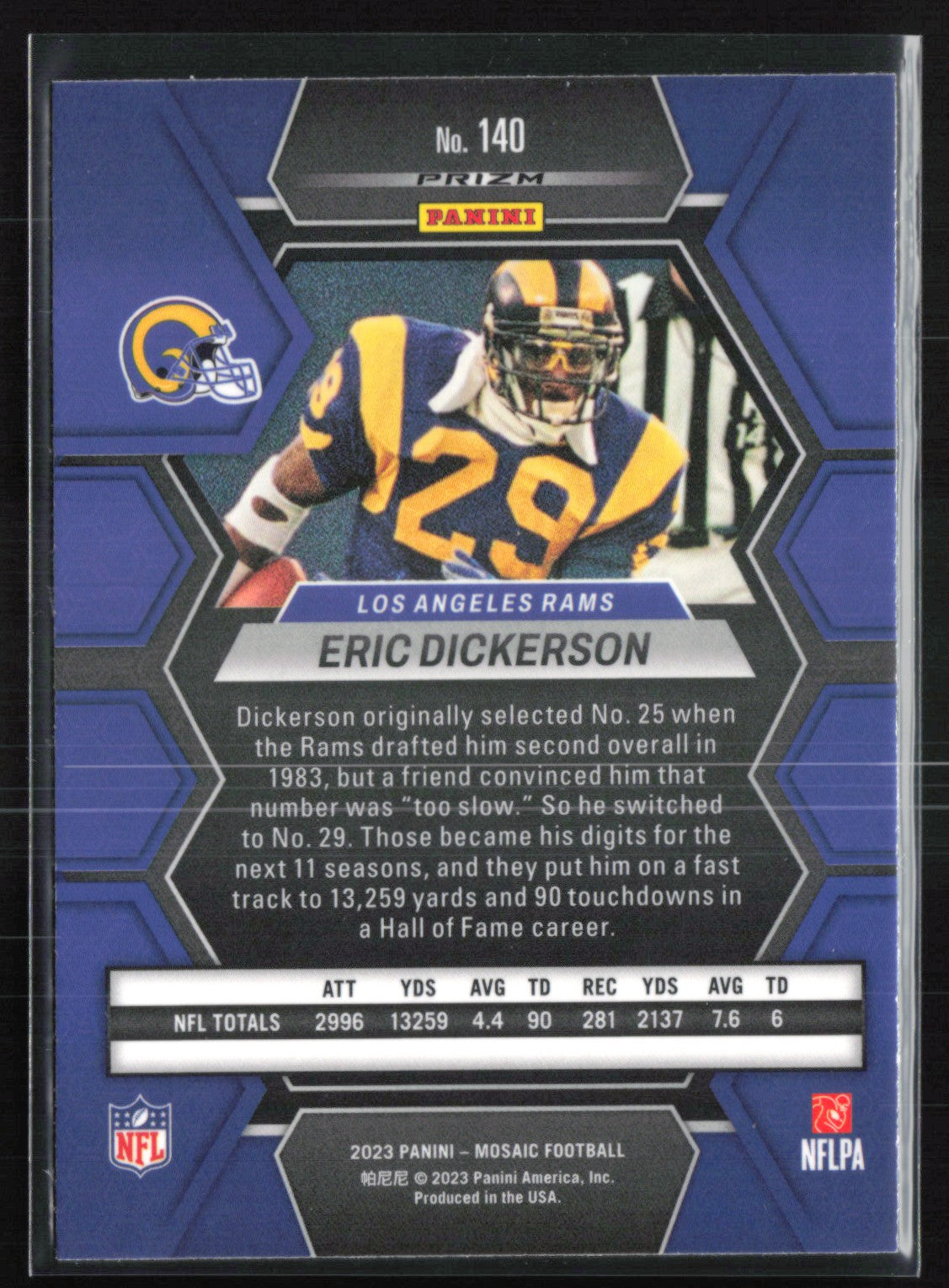 Eric Dickerson Pink Camo