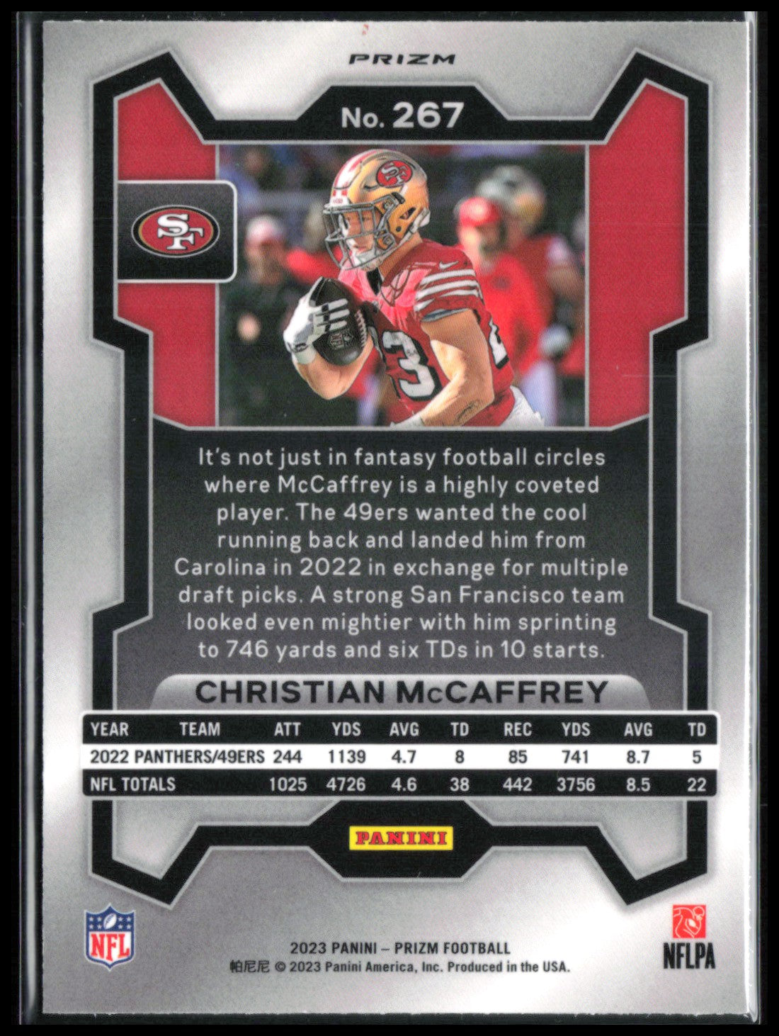 Christian McCaffrey Orange Disco