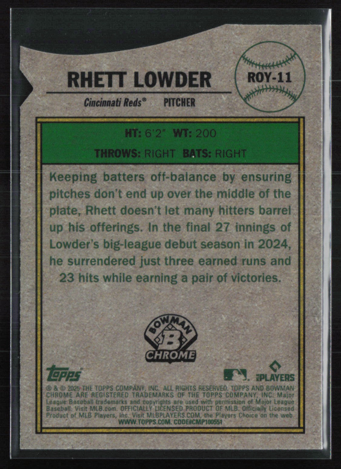 Rhett Lowder RC Die-Cut